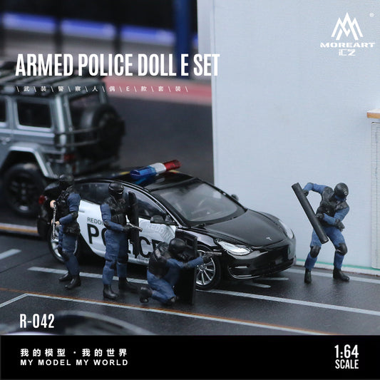 Set de 4 Figuras Policías Armados - MoreART (BAJO PEDIDO)