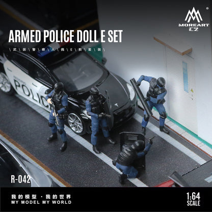 Set de 4 Figuras Policías Armados - MoreART (BAJO PEDIDO)