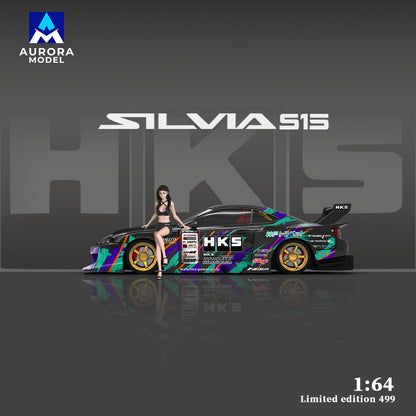 Nissan S15 HKS - Aurora Model (POR PEDIDO)