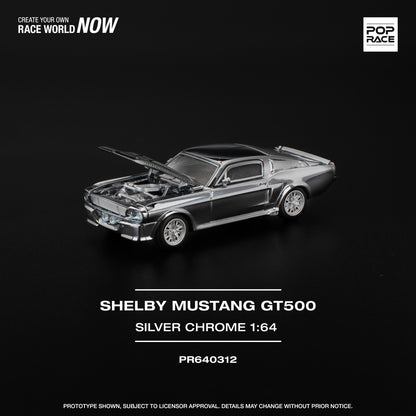 Ford Shelby Mustang G500 SILVER CHROME  - Pop Race (PRE ORDEN)