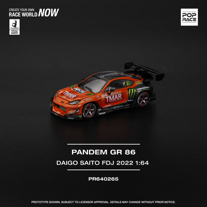 Toyota Pandem GR 86 - DAIGO SAITO FORMULA DRIFT JAPAN 2022  - Pop Race (PRE ORDEN)