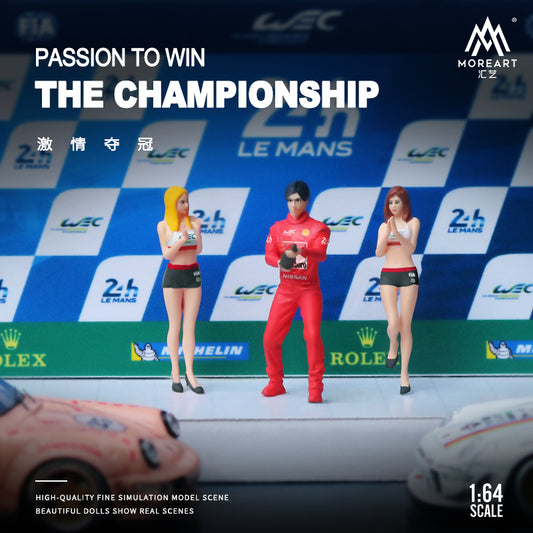 Set de 3 Figuras Recing champions - MoreART (BAJO PEDIDO)