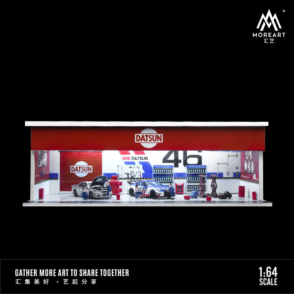Parqueo Tallere Datsun y Lotus Diorama - MoreART (BAJO PEDIDO)