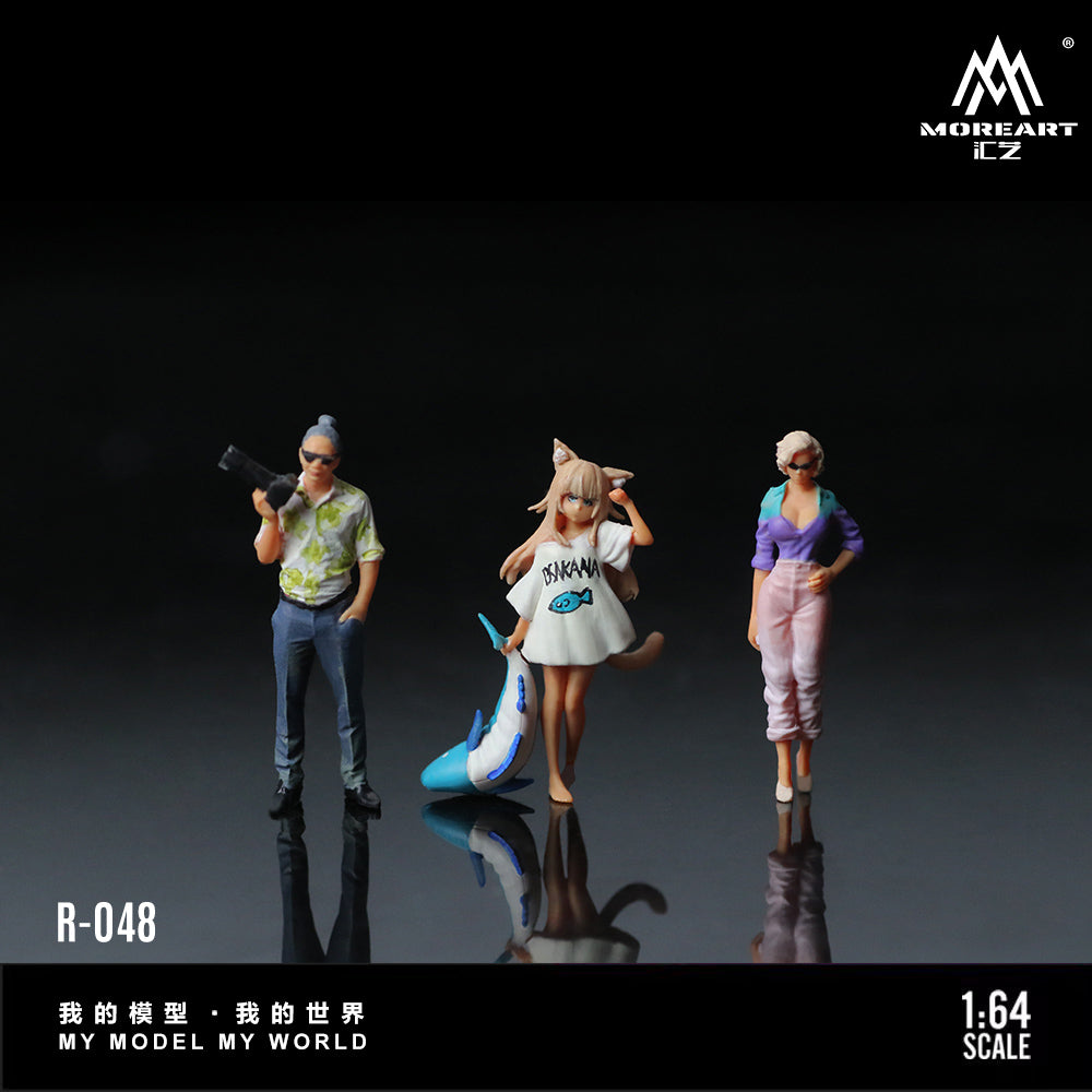 Set de 3 Figuras Anime Girl - MoreART (BAJO PEDIDO)