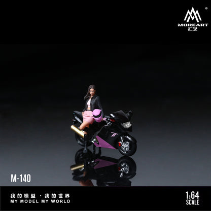 Moto Honda CBR 1100XX Black Pink Figura - MoreART (BAJO PEDIDO)