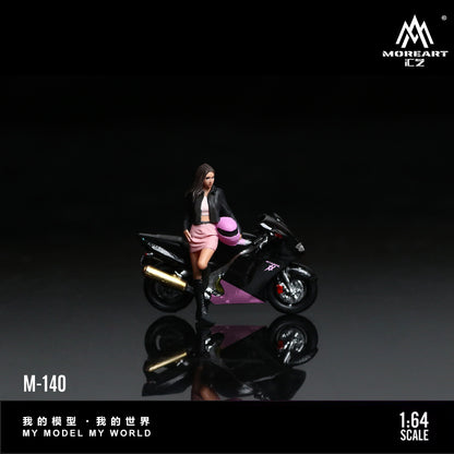 Moto Honda CBR 1100XX Black Pink Figura - MoreART (BAJO PEDIDO)