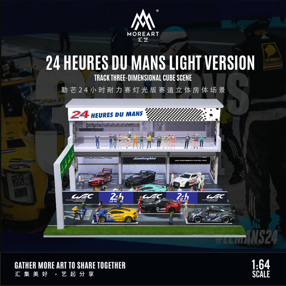 24 Horas Lemans Paddock Diorama - MoreART (BAJO PEDIDO)
