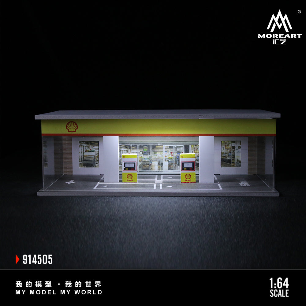 Gasolinera Shell Diorama - MoreART (BAJO PEDIDO)