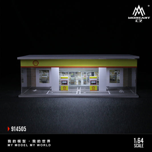 Gasolinera Shell Diorama - MoreART (BAJO PEDIDO)