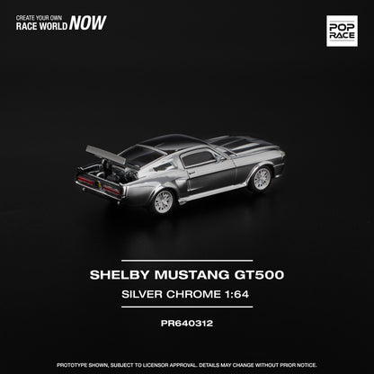 Ford Shelby Mustang G500 SILVER CHROME  - Pop Race (PRE ORDEN)