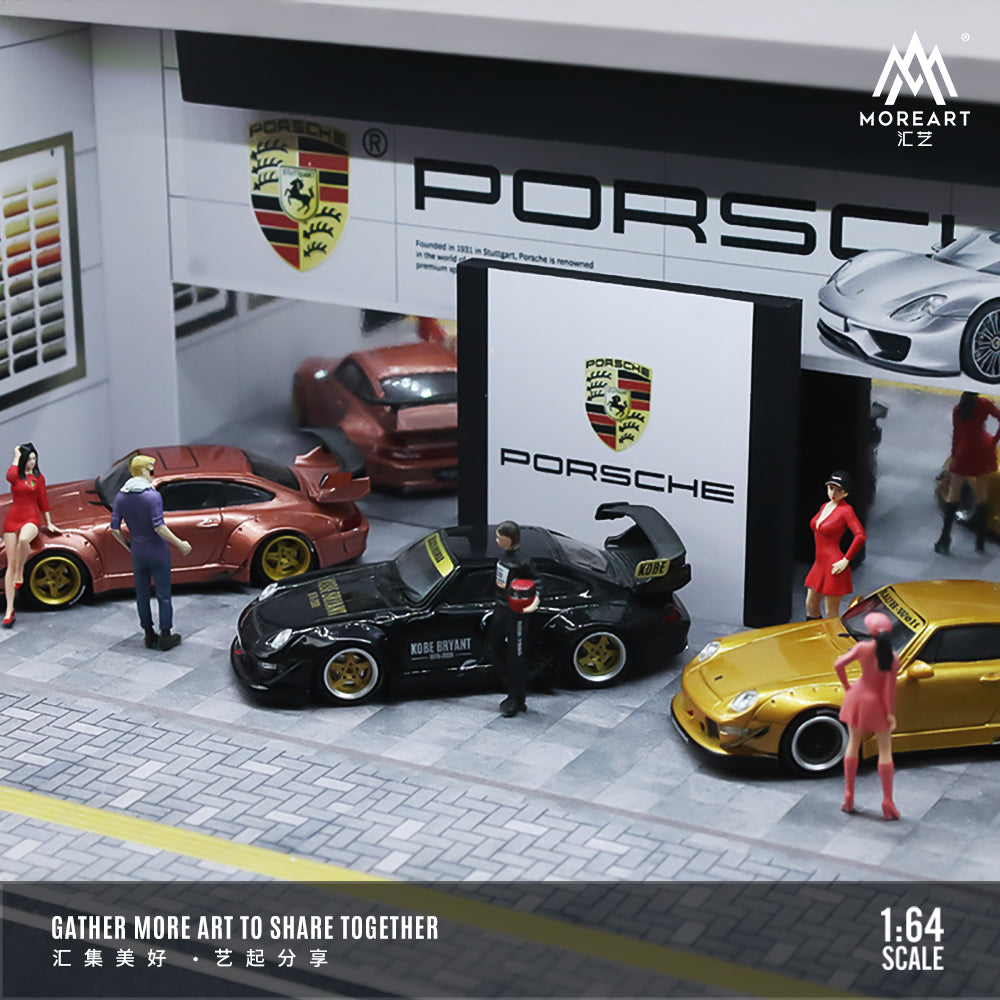 Concesionario Porsche Diorama - MoreART (BAJO PEDIDO)