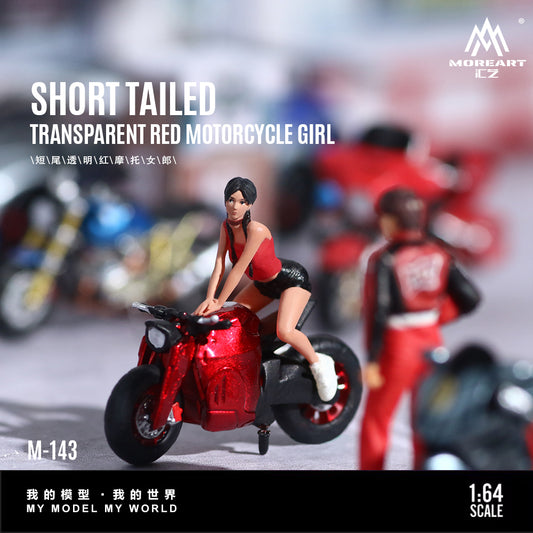 Moto Short Tailed Red Figura - MoreART (BAJO PEDIDO)