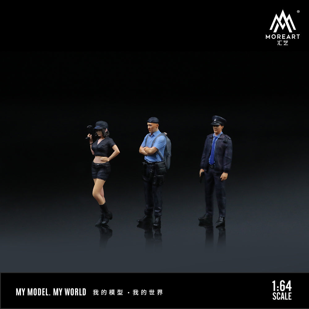 Set de 3 Figuras Policías v2 - MoreART (BAJO PEDIDO)
