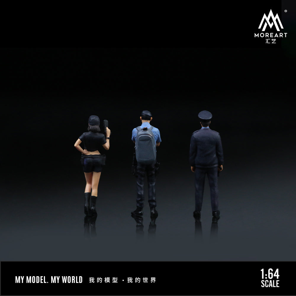 Set de 3 Figuras Policías v2 - MoreART (BAJO PEDIDO)