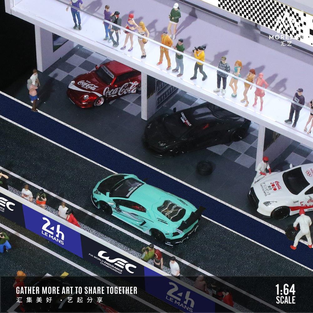 24 Horas Lemans Paddock Diorama - MoreART (BAJO PEDIDO)