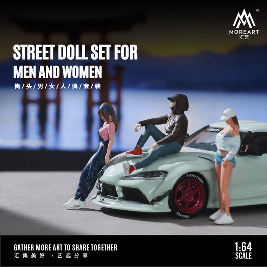 Set de 3 Figuras Street Girls - MoreART (BAJO PEDIDO)
