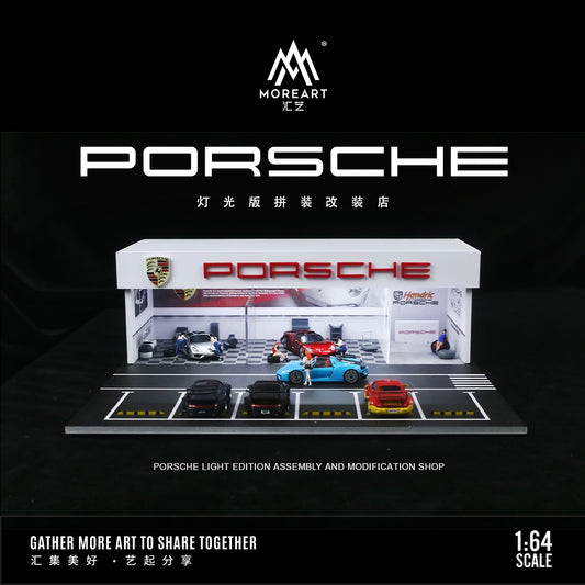 Taller Porsche grande Diorama - MoreART (BAJO PEDIDO)