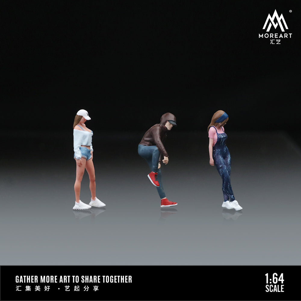 Set de 3 Figuras Street Girls - MoreART (BAJO PEDIDO)
