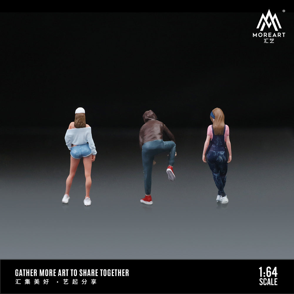 Set de 3 Figuras Street Girls - MoreART (BAJO PEDIDO)