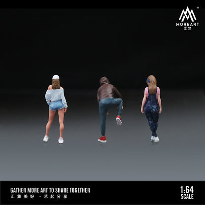 Set de 3 Figuras Street Girls - MoreART (BAJO PEDIDO)