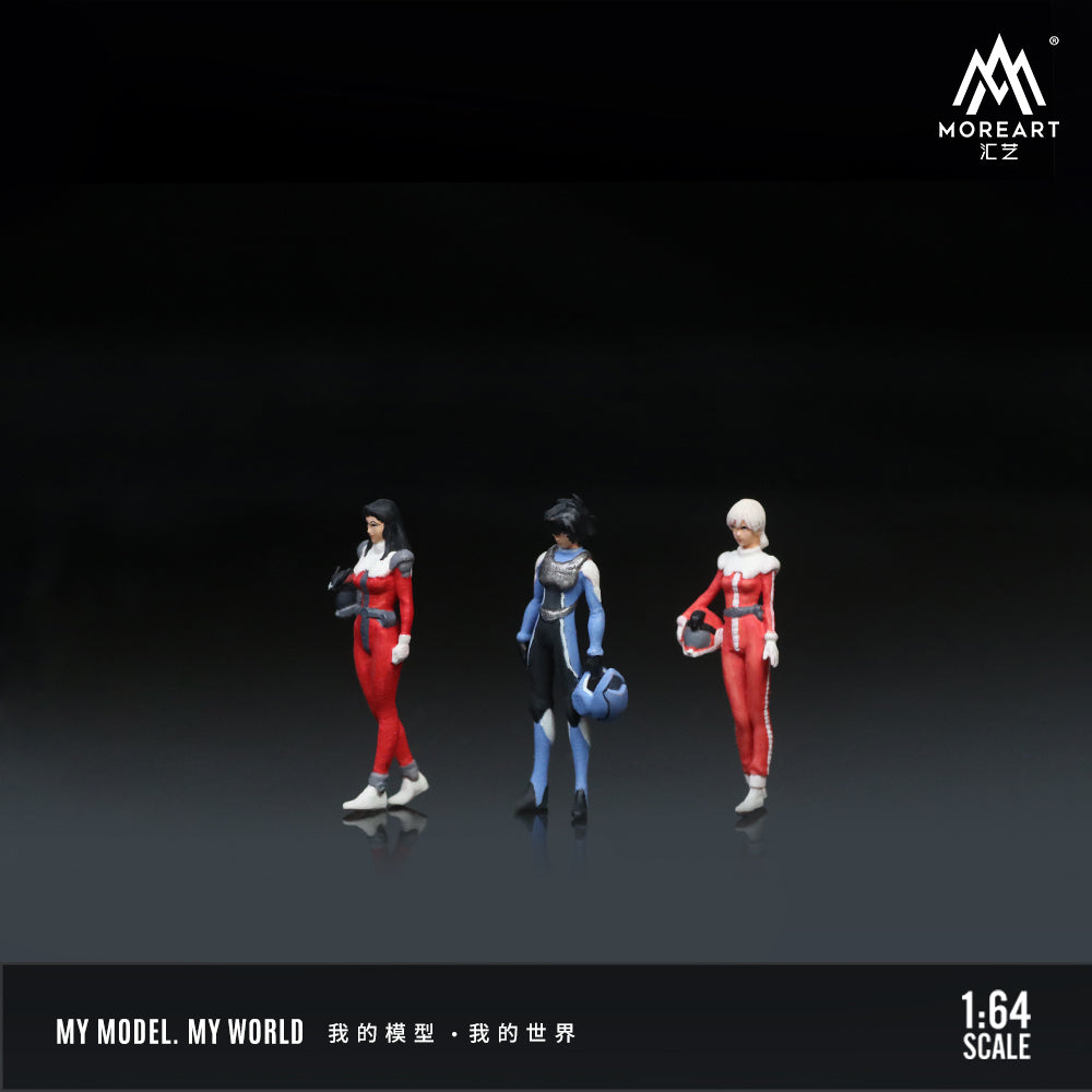 Set de 3 Figuras Mech Driver - MoreART (BAJO PEDIDO)