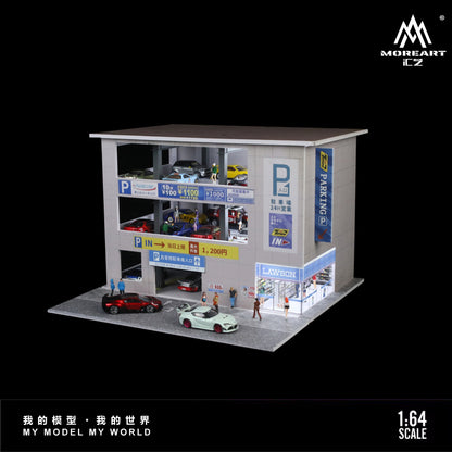 Parqueo Japones 3 niveles Diorama - MoreART (BAJO PEDIDO)