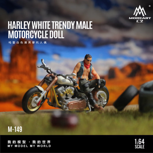 Moto Harley Davidson White Trendy Figura - MoreART (BAJO PEDIDO)