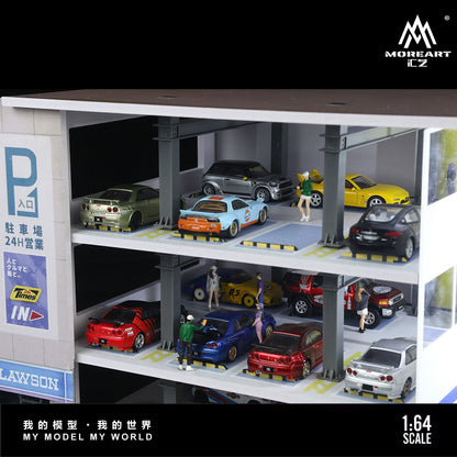 Parqueo Japones 3 niveles Diorama - MoreART (BAJO PEDIDO)