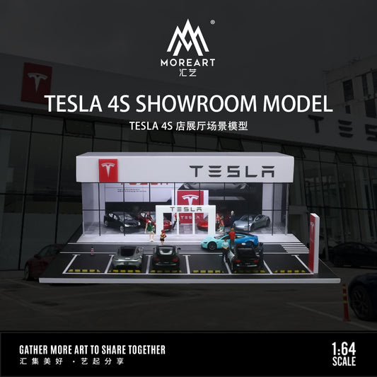 Concesionario Tesla Diorama - MoreART (BAJO PEDIDO)