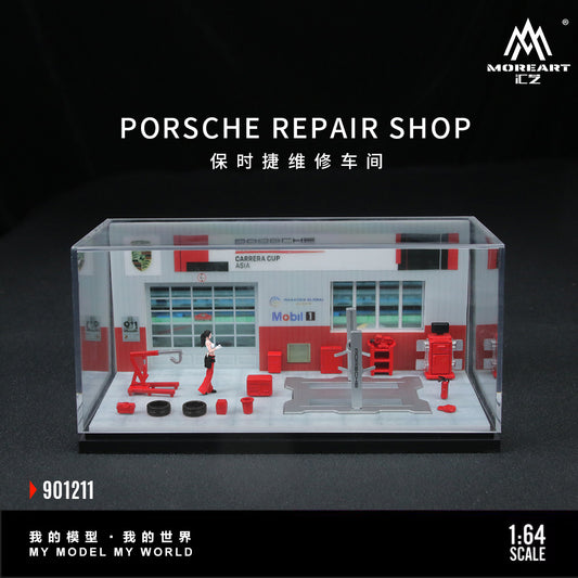 Taller Porsche Diorama - MoreART (BAJO PEDIDO)