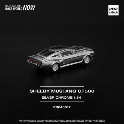 Ford Shelby Mustang G500 SILVER CHROME  - Pop Race (PRE ORDEN)