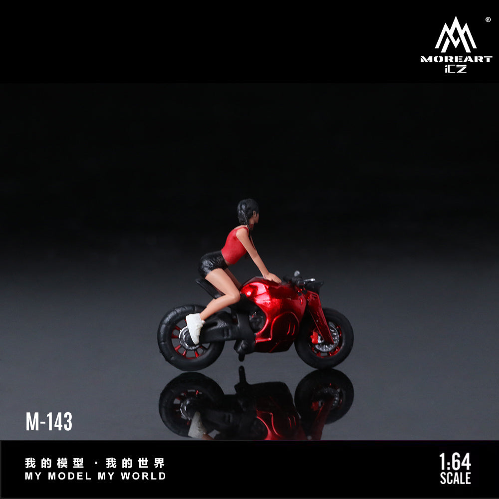 Moto Short Tailed Red Figura - MoreART (BAJO PEDIDO)