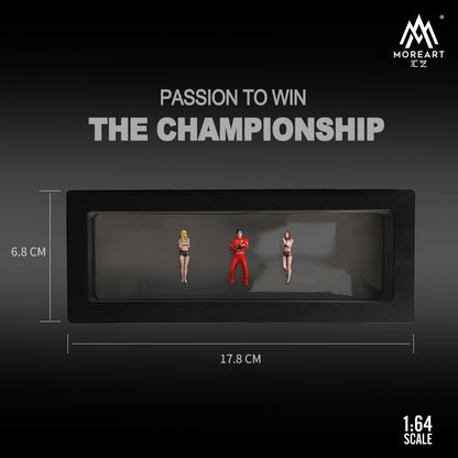 Set de 3 Figuras Recing champions - MoreART (BAJO PEDIDO)