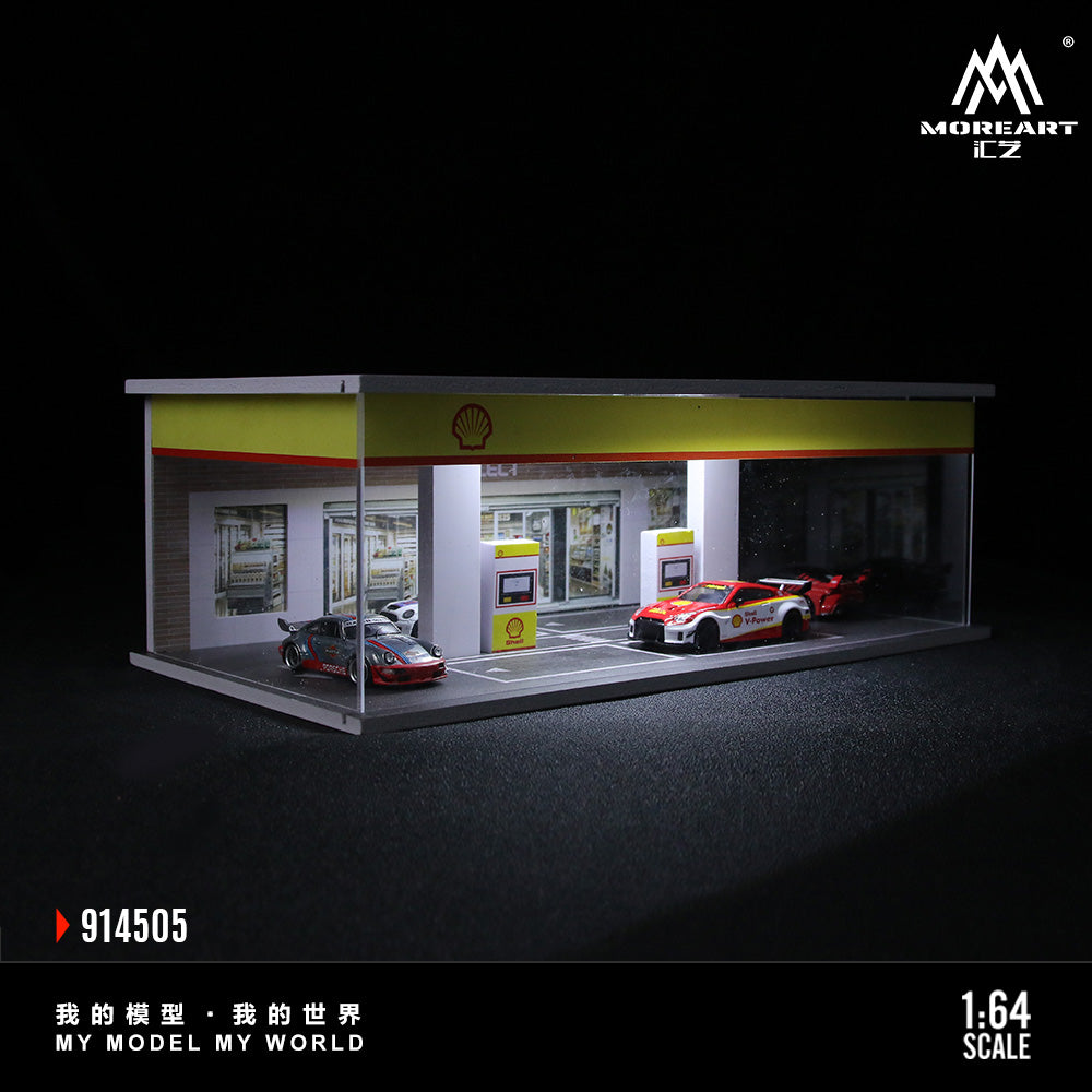 Gasolinera Shell Diorama - MoreART (BAJO PEDIDO)