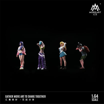 Set de 4 Figuras Girls photos  - MoreART (BAJO PEDIDO)