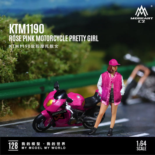 Moto KTM1190 Rose Pink Figura - MoreART (BAJO PEDIDO)