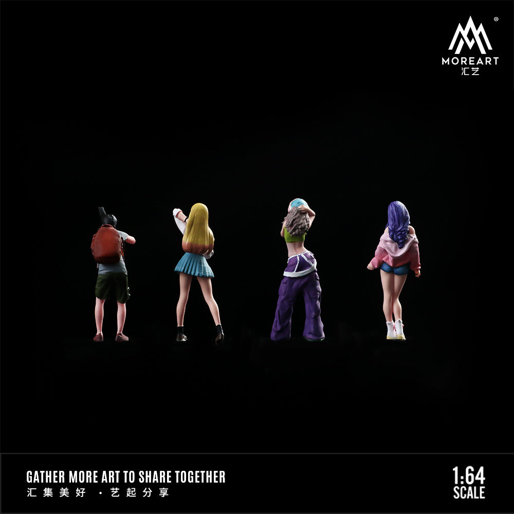 Set de 4 Figuras Girls photos  - MoreART (BAJO PEDIDO)