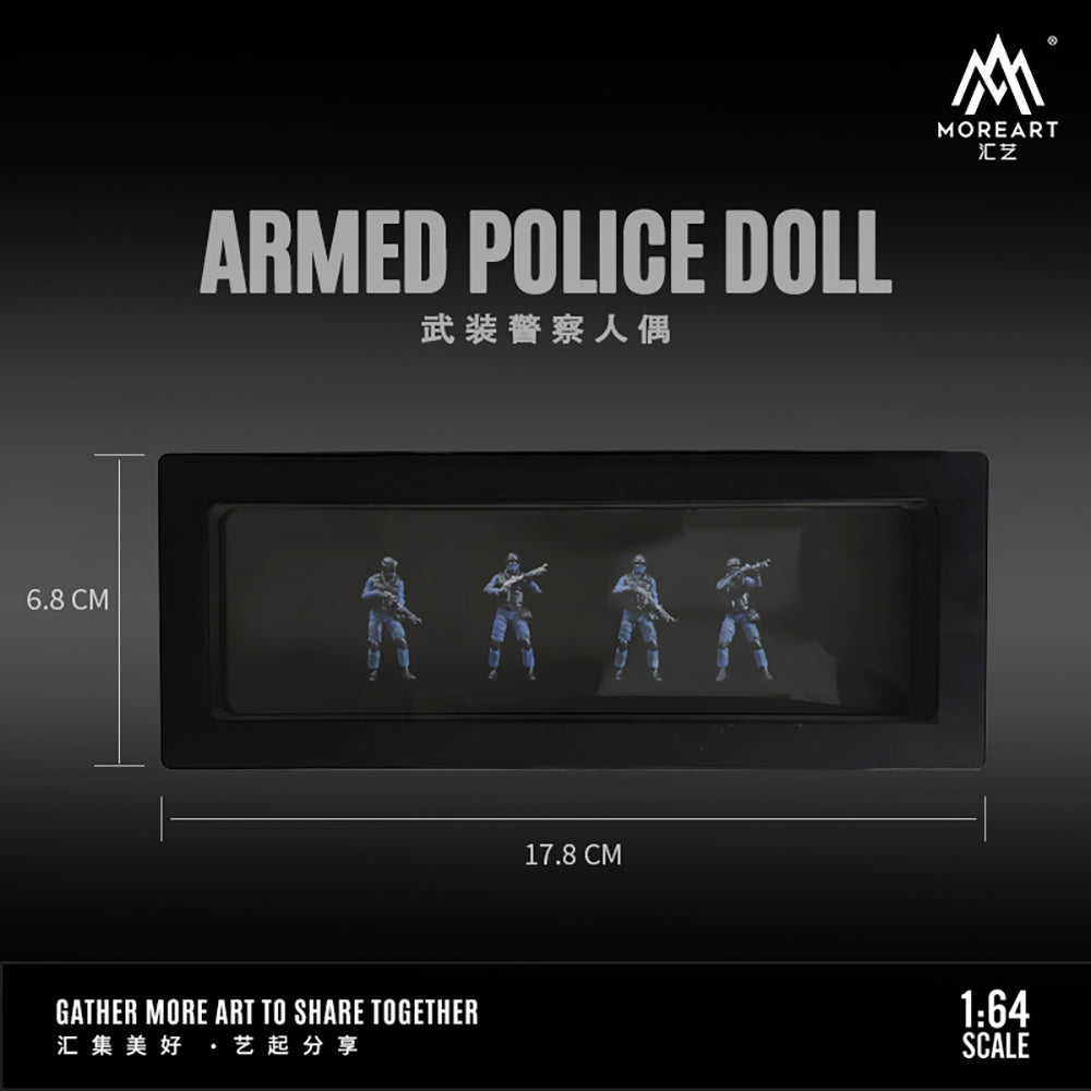 Set de 4 Figuras Policías V2- MoreART (BAJO PEDIDO)