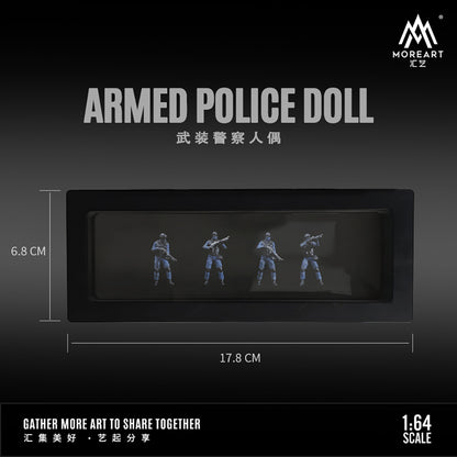 Set de 4 Figuras Policías V2- MoreART (BAJO PEDIDO)