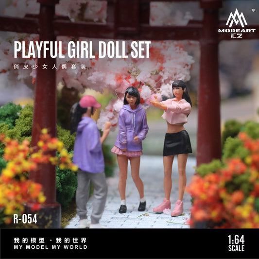Set de 3 Figuras Playfull Girls - MoreART (BAJO PEDIDO)