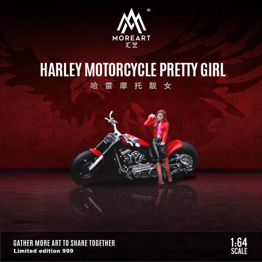 Moto Harley Davidson Roja Figura  - MoreART (BAJO PEDIDO)