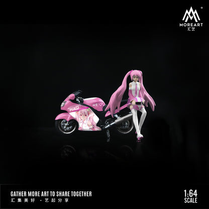 Moto Anime pink Figura  - MoreART (BAJO PEDIDO)