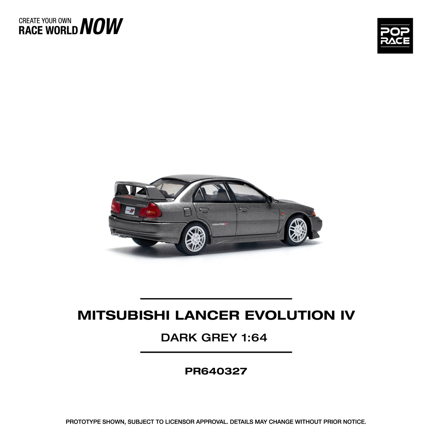 Mitsubishi Lancer Evolution IV Dark Grey (PRE ORDEN)