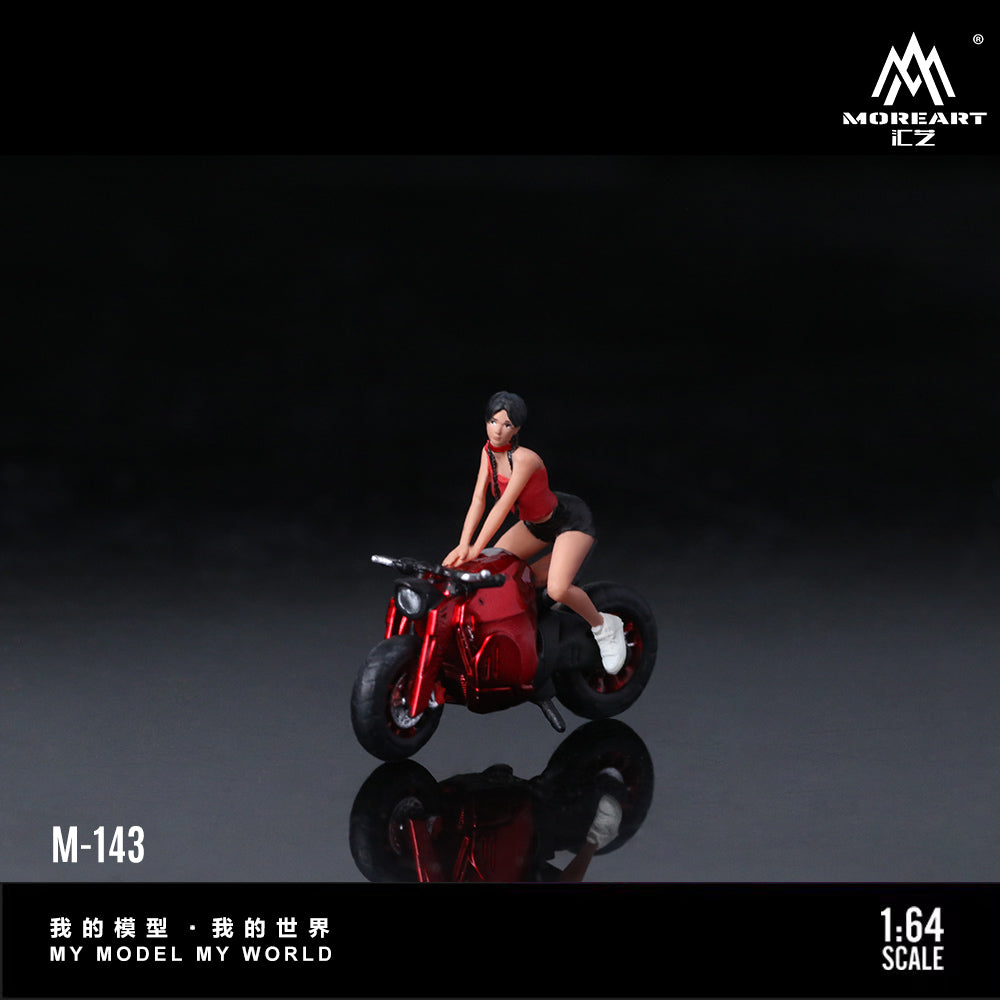 Moto Short Tailed Red Figura - MoreART (BAJO PEDIDO)