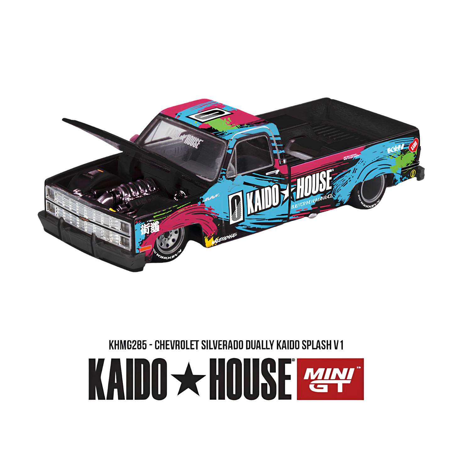 Chevrolet Silverado Dually Kaido Splash V1 - Mini GT x Kaido House (PRE ORDEN)