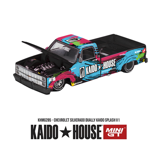 Chevrolet Silverado Dually Kaido Splash V1 - Mini GT x Kaido House (PRE ORDEN)
