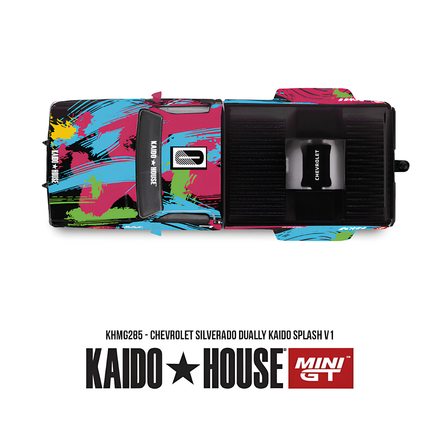 Chevrolet Silverado Dually Kaido Splash V1 - Mini GT x Kaido House (PRE ORDEN)