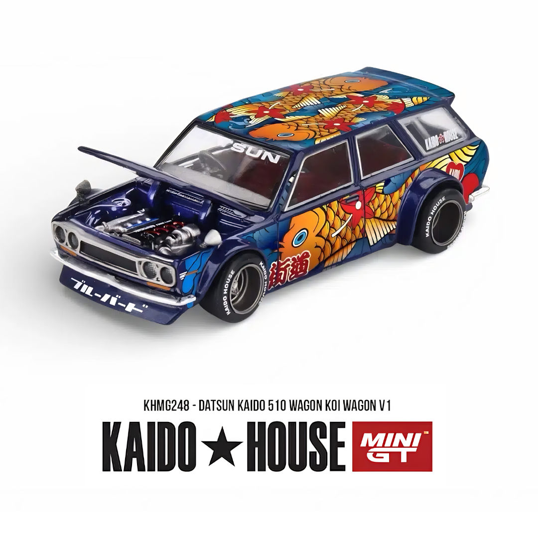 Datsun KAIDO 510 Wagon - Koi Wagon V1 - Mini GT x Kaido House (PRE ORDEN)