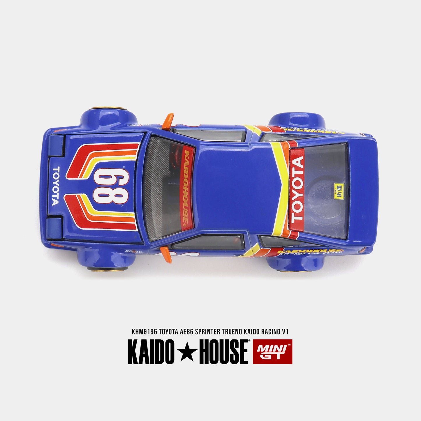 Toyota AE86 Sprinter Trueno Kaido Racing V1 - Blue  - Mini GT x Kaido House (PRE ORDEN)