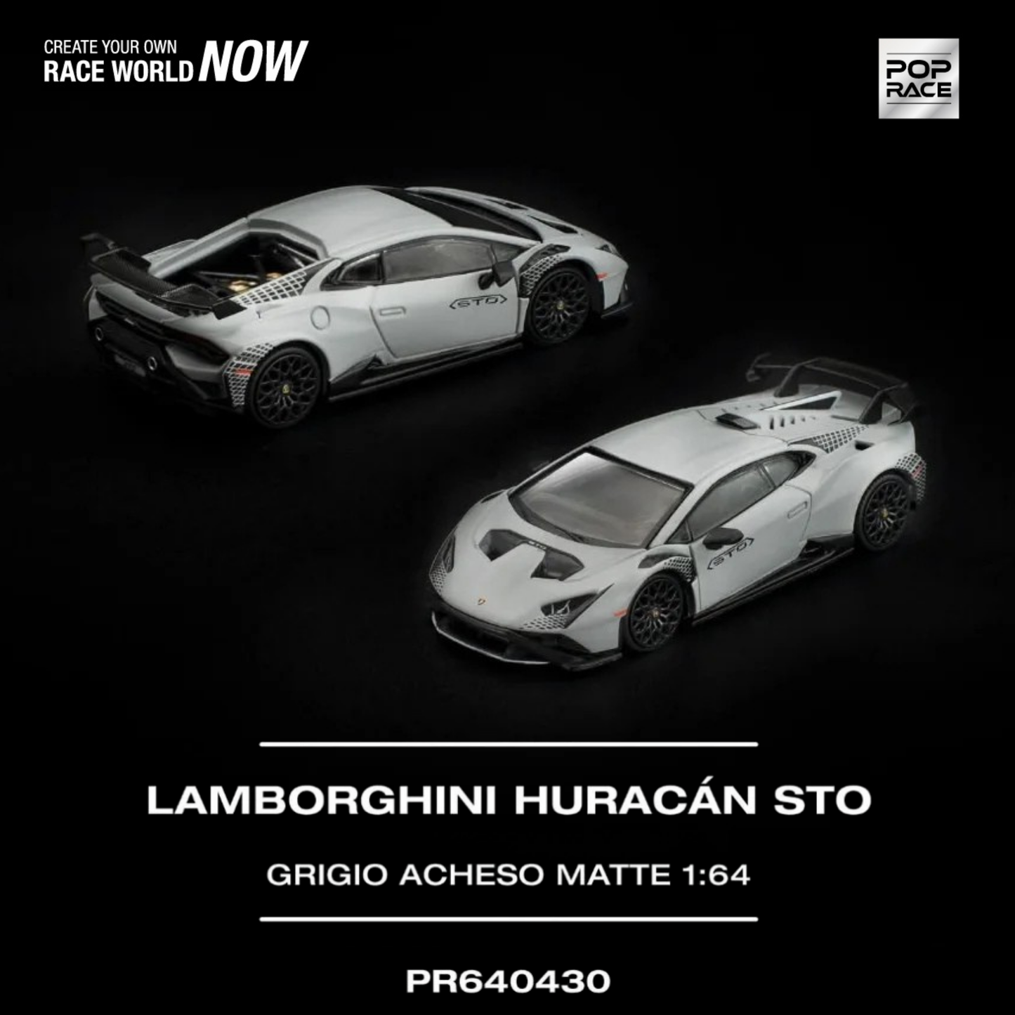 Lamborghini Huracan Sto Grigio Acheso Matte (PRE ORDEN)